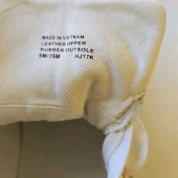 Michael Kors Women’s Lace Up Sneaker Irving Optic White Gold Leather Size 9M/39M - Picture 10 of 16